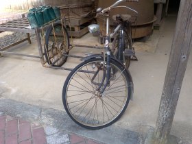 四国村　醤油蔵自転車サイドカー