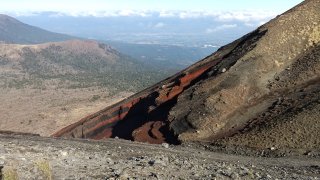 高千穂峰　斜面