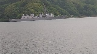 自衛艦が走る舞鶴