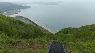 槇山公園　ハンググライダーの飛行基地