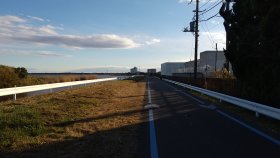 土浦付近の自転車専用道