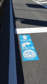 太平洋自転車道の伊豆半島ショートカットの分岐