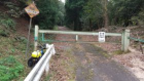 自動二輪車通行不能点（ゲートです）