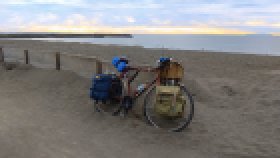 茅ケ崎の海岸線へ