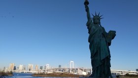 お台場海浜公園　自由の女神像