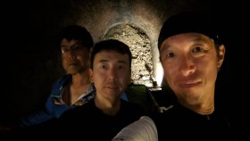 亀の瀬地すべり対策事業杭工見学