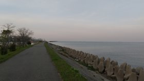 加古川河口より出発