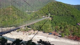 谷瀬のつり橋