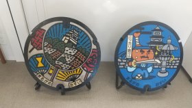 丸亀城のカラーマンホール