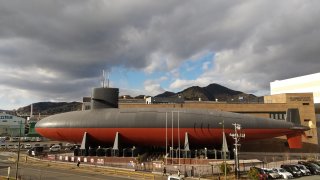 海上自衛隊呉史料館　潜水艦　あさしお